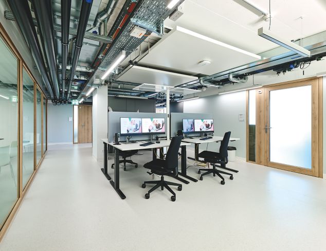 Administrative space in a hospital with noraplan unita