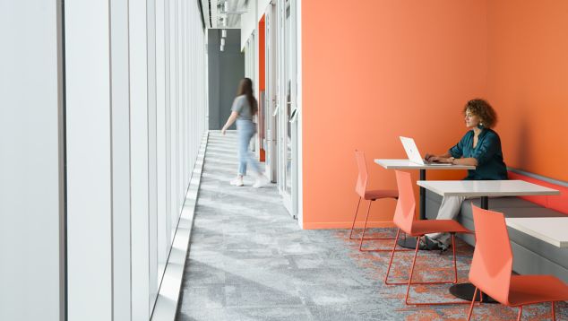 Interface Exposed, B601 and B602 carpet tile in modern office