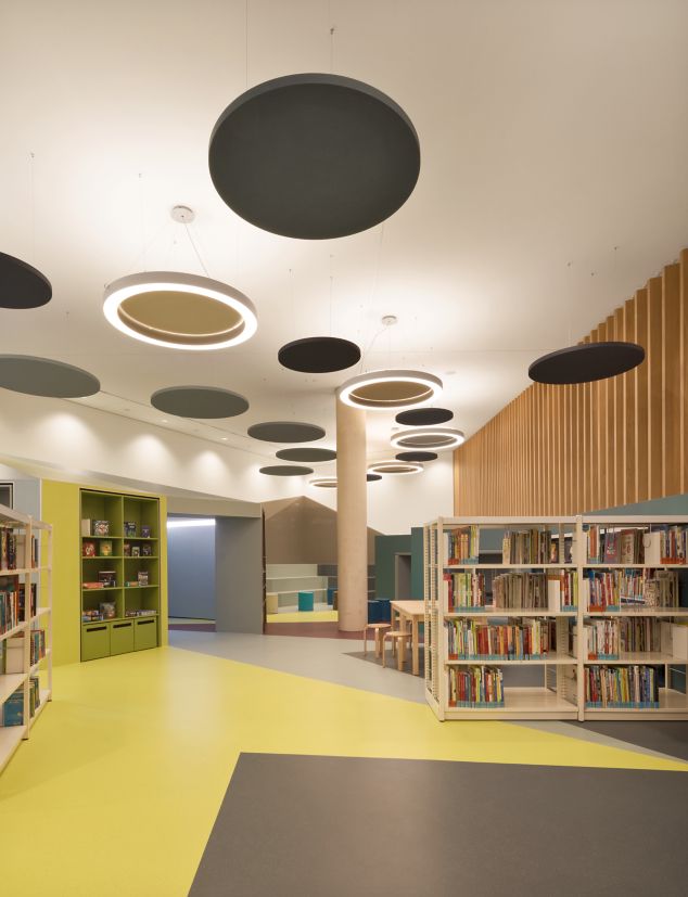 public library with noraplan unita flooring