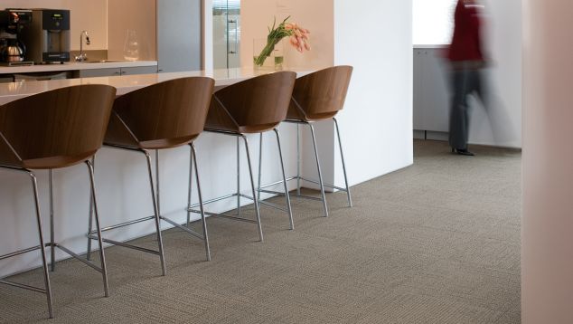 Interface Brescia carpet tile in office break area