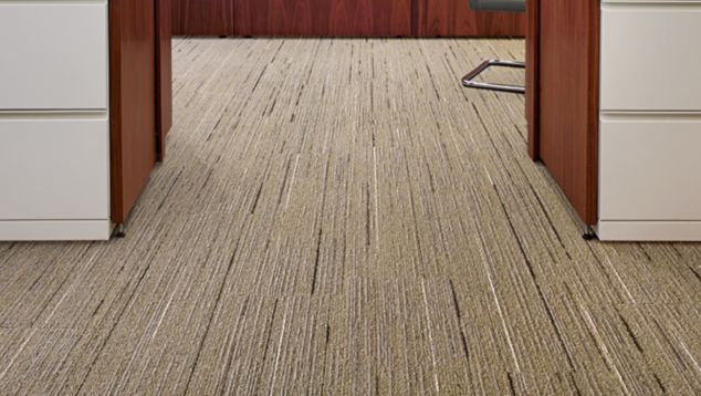 Interface CE172 plank carpet tile in open office