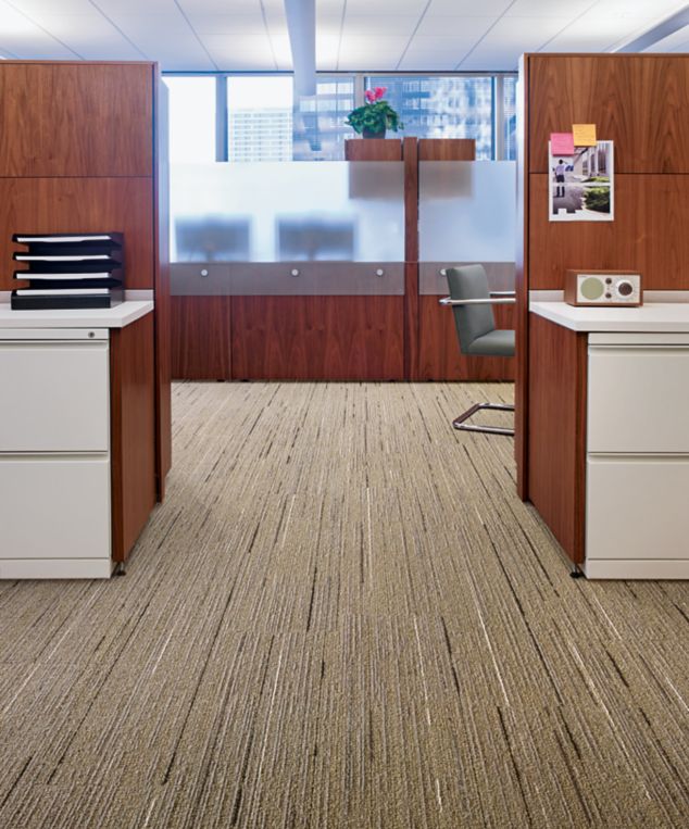 Interface CE172 plank carpet tile in open office