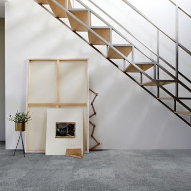 Interface Composure carpet tile with stairs in background