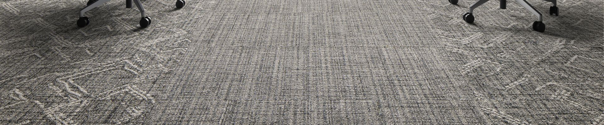 Interface Dual Effect and Thread Lightly carpet tile in open office