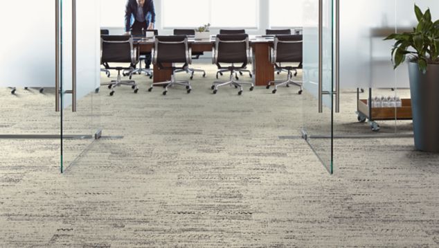 Interface Darning plank carpet tile in meeting area 