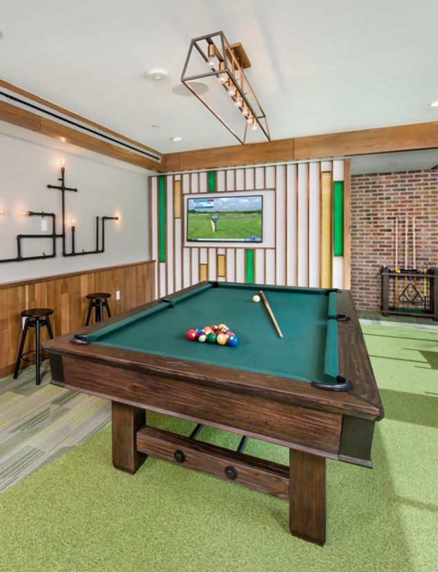 Interface Driftwood plank carpet tile in residence game area