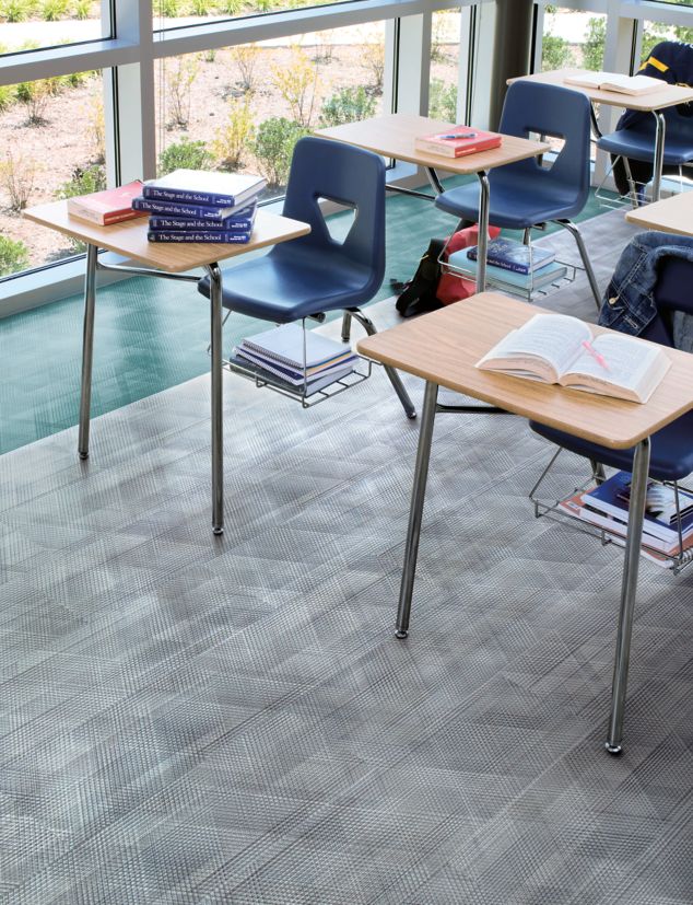 Interface Drawn Lines LVT in classroom with desks
