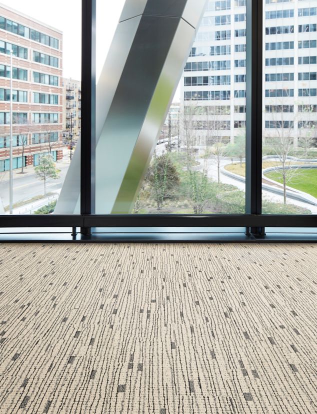 Interface Tied Together I plank carpet tile in public space
