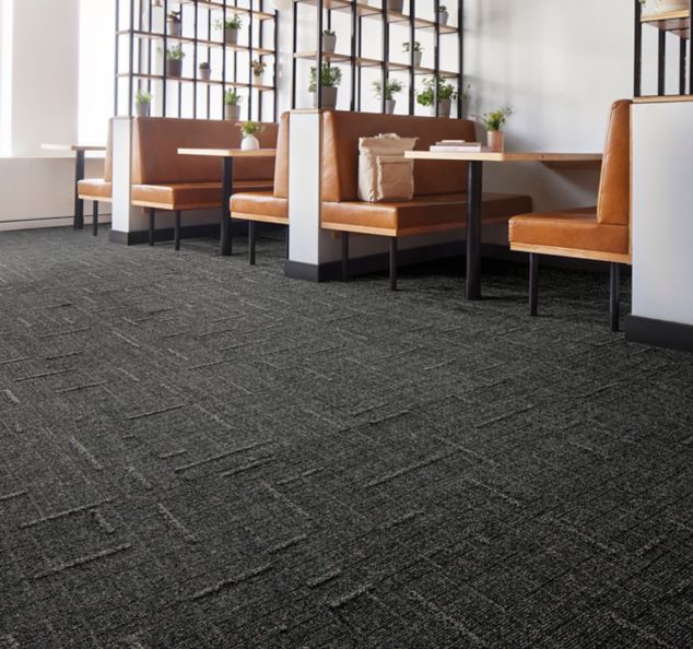 Interface EE711 carpet tile in workplace cafe area