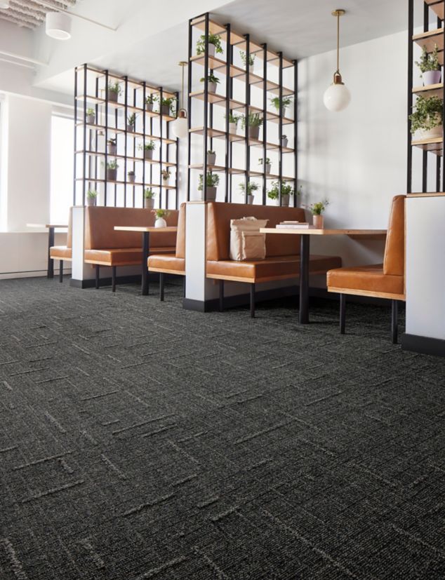 Interface EE711 carpet tile in workplace cafe area