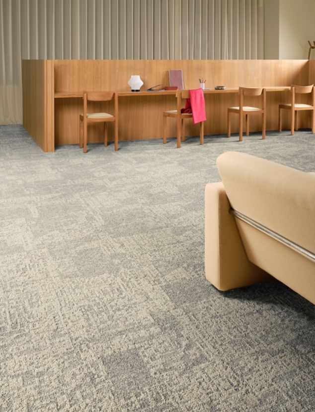 Interface In Motion and Shift Point carpet tile in open office