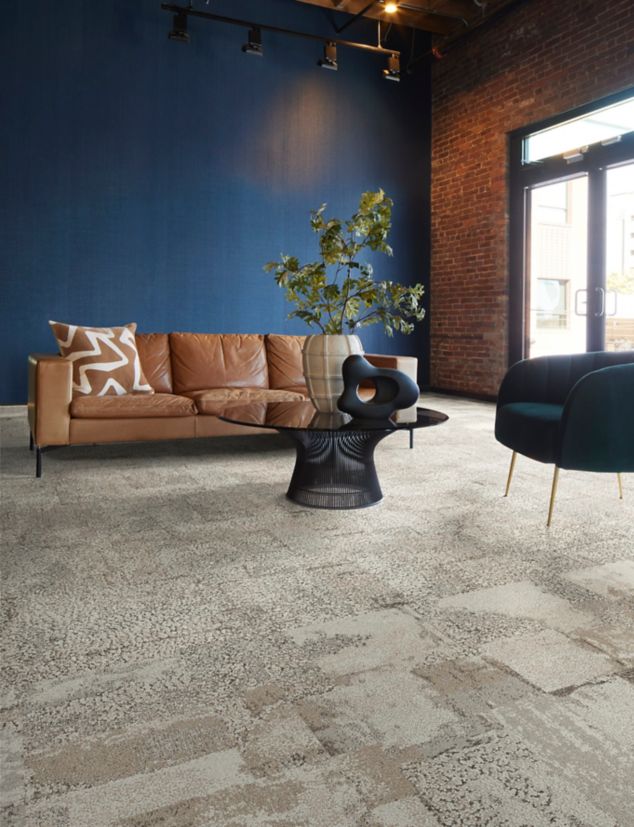 Daybreak and Sun Between carpet tile in lobby/entryway