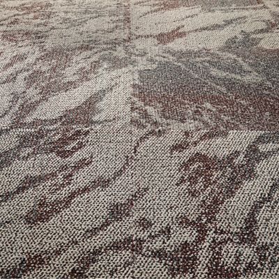 Hard Truth carpet tile in Wine installed non directional