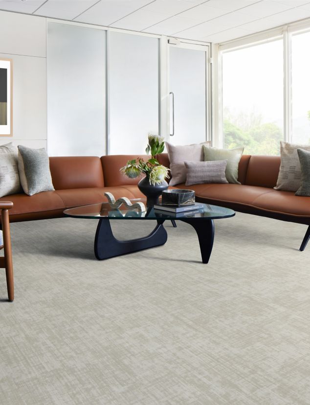 Interface Heirloom plank LVT in lobby/lounge area