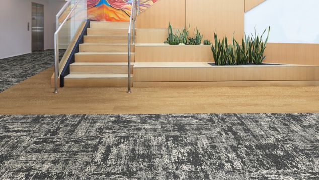 Carpet: Stunt Double, Monotype, Non Directional, LVT: Level Set, Antique Oak, Ashlar