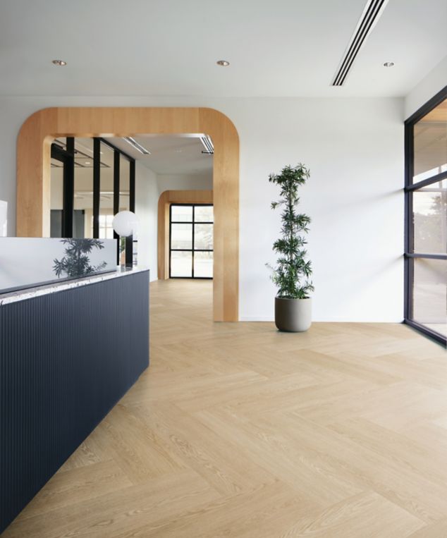 Interface Northern Grain LVT in Reception