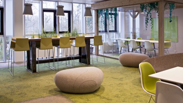 Interface UR101. UR102 and UR103 carpet tile in higher education facility