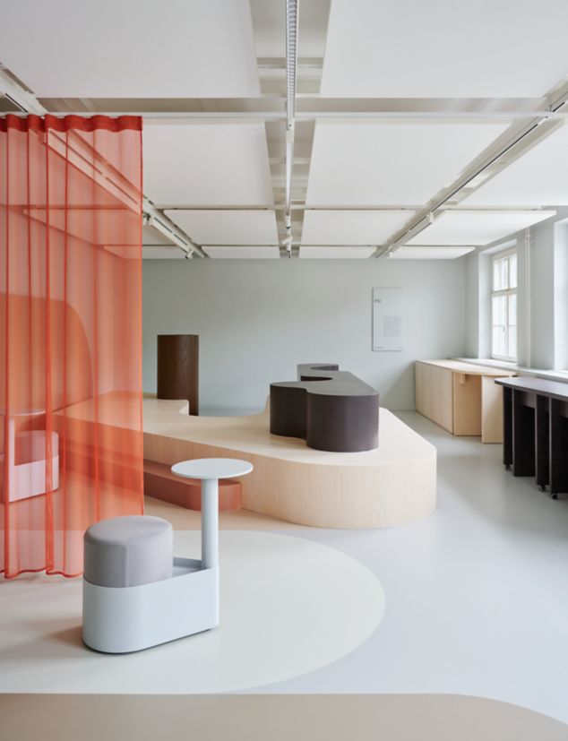 nora by Interface noraplan uni rubber floor covering in a public administrational space