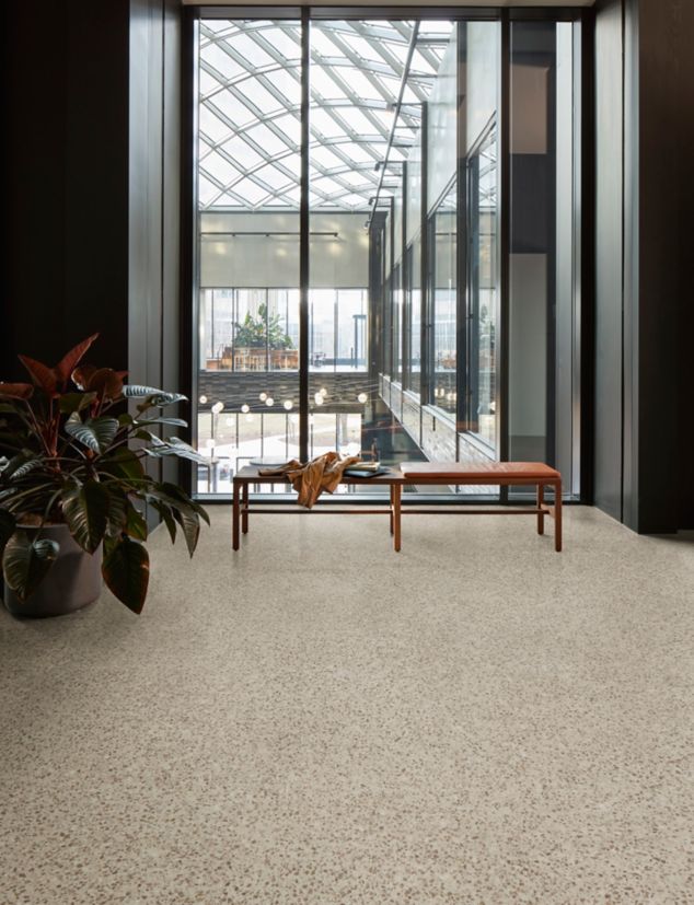 Interface In the Mix LVT in Canyon in a lobby