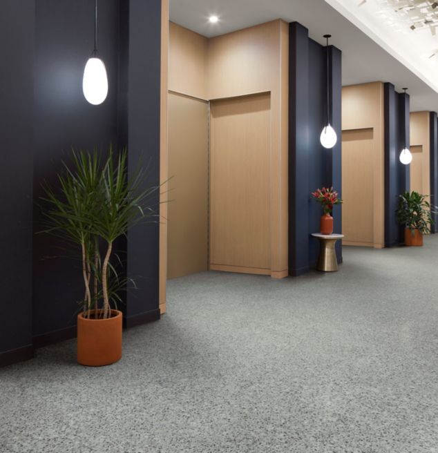 Interface In The Mix LVT in Shale in corridor.