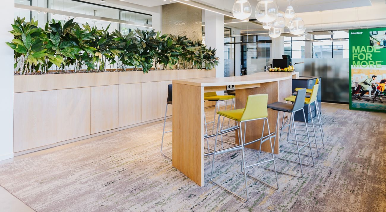 Interior of Interface's showroom in Krefeld