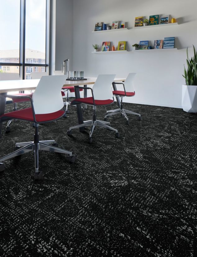 Interface Interpret carpet tile in meeting room