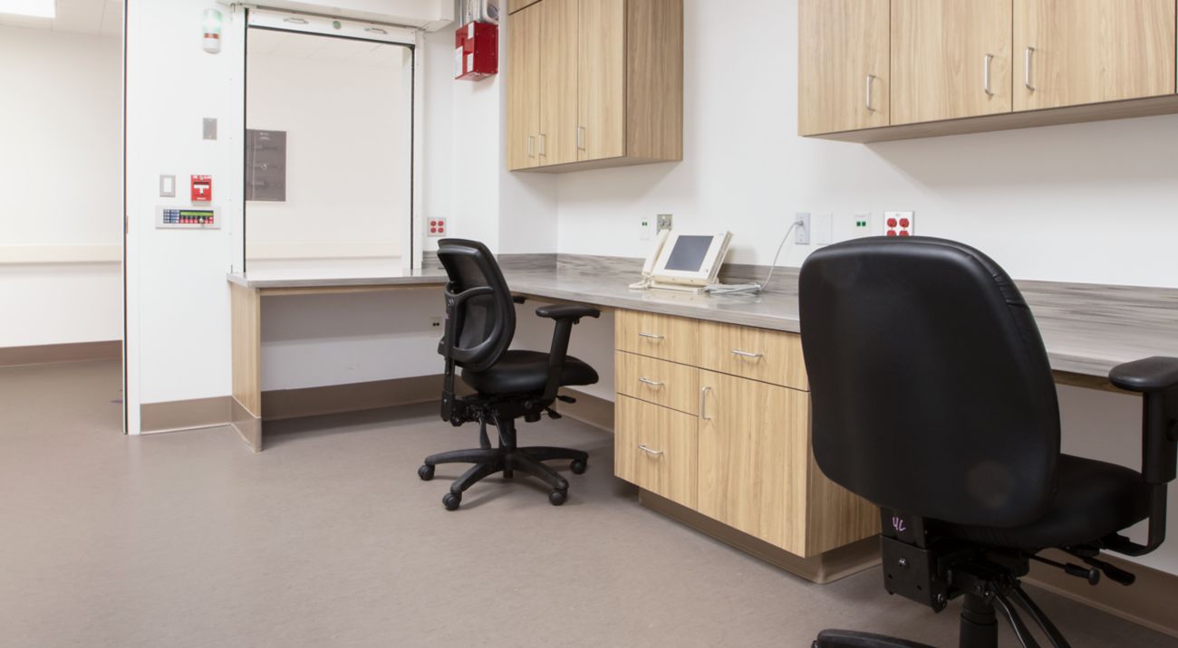 noraplan valua installed in nurse's station at Kern Medical