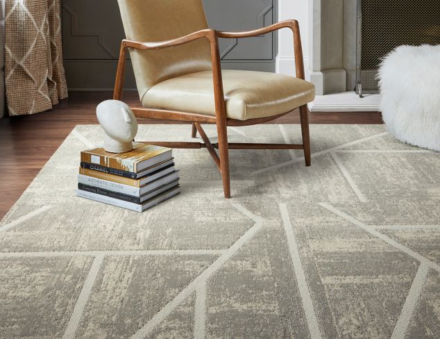 CARPET: LC02, Fawn, Non Directional LVT: Level Set, Beech, Ashlar