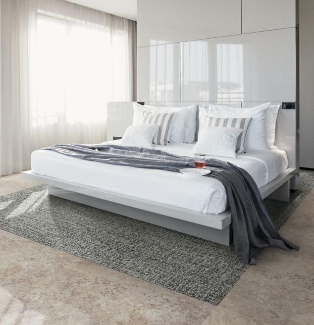 Interface Natural Stones LVT and WW890 plank carpet tile a hotel suite