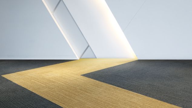 On Line & Off Line: Commercial Carpet Tile Collection