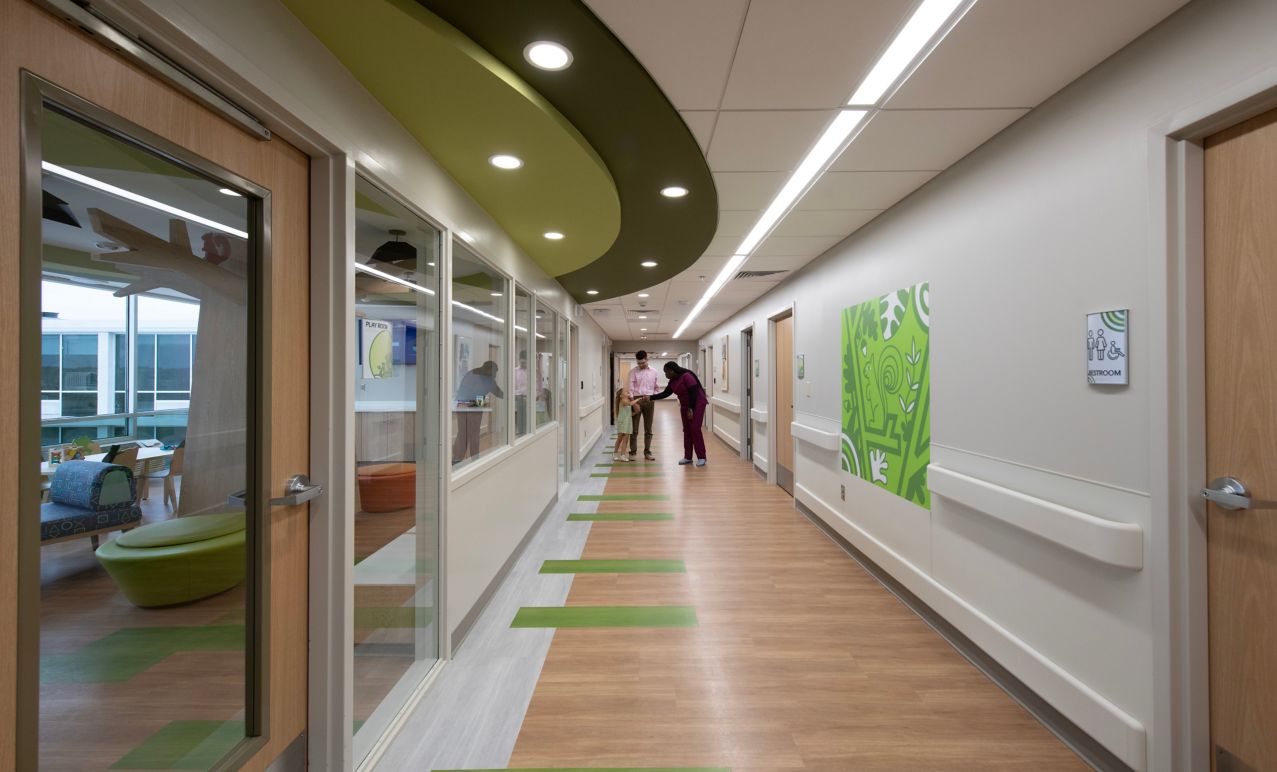 Hospital Corridor with Interface LVT