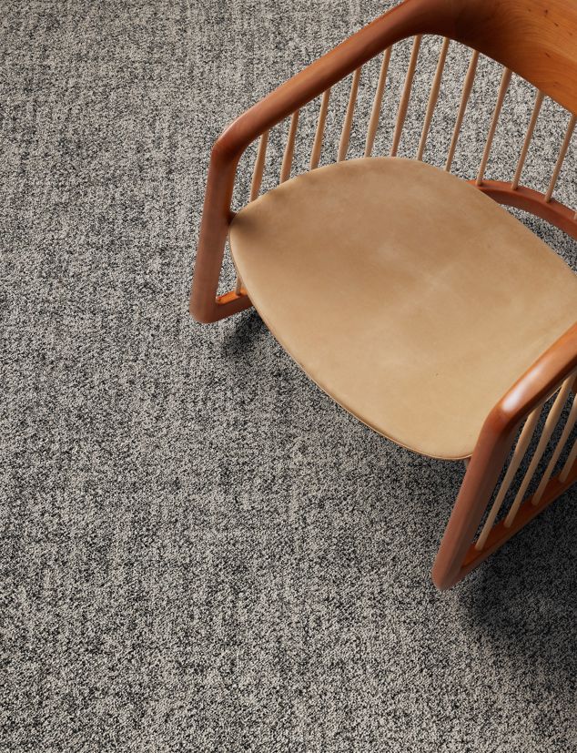 Interface Parchment carpet tile in workplace lobby