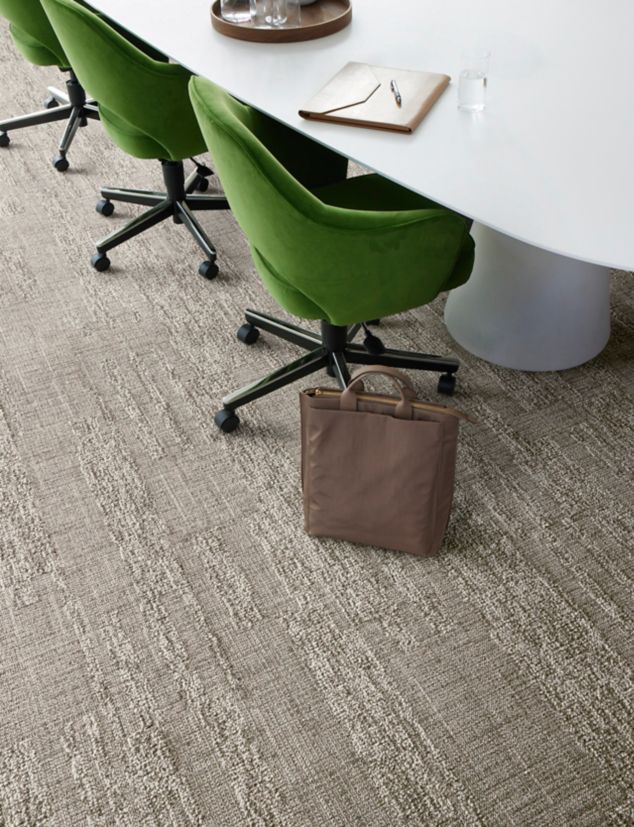 Interface Intermedio plank carpet tile in workplace meeting room
