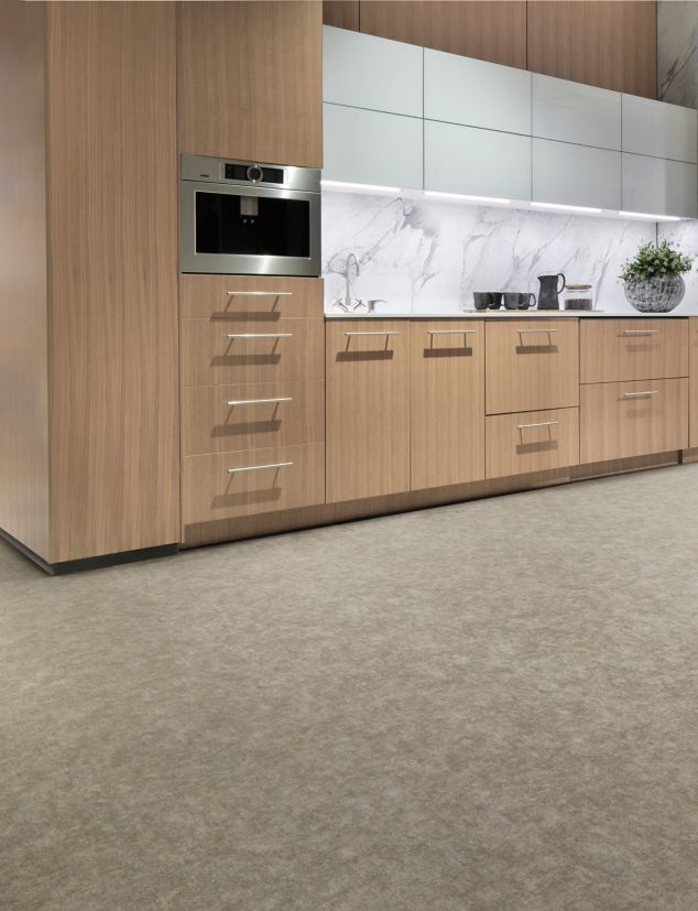 Interface Plaster LVT in workplace breakroom/cafe area