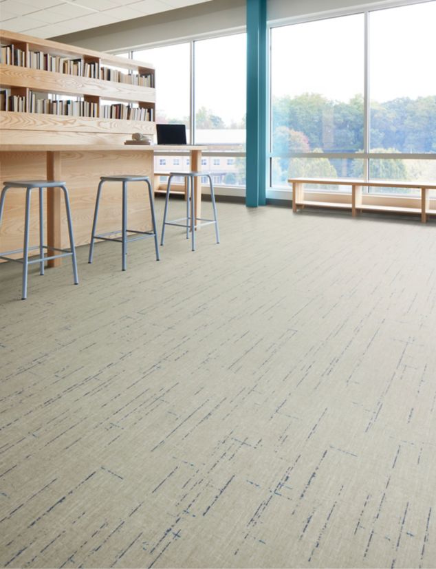 Raw Materials plank LVT in office collaborative space