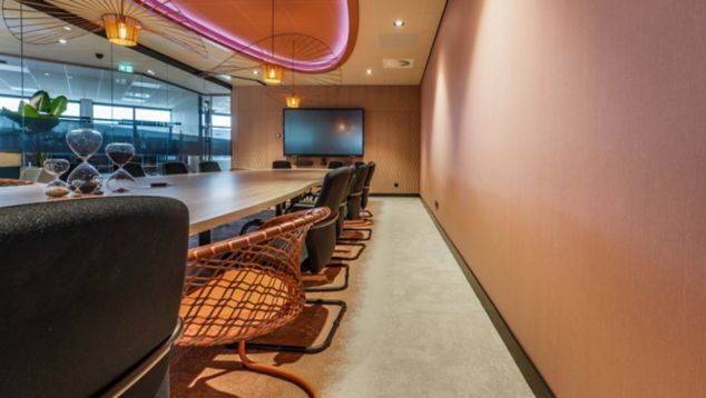 Interface CE100 and CE200 carpet tile in corporate meeting room