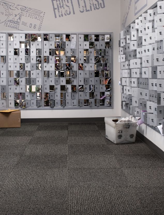 Interface SR699 carpet tile in mail room
