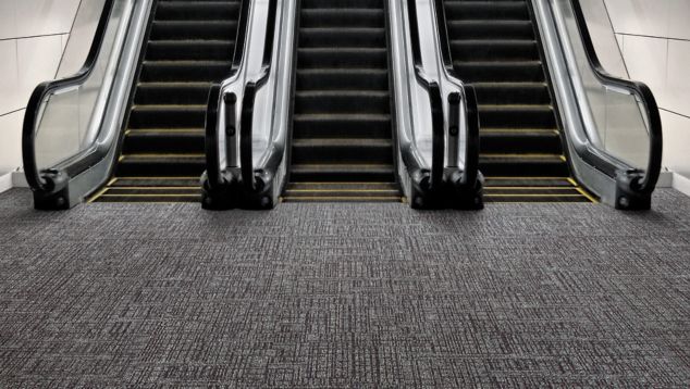 Interface SR899 carpet tile with escalator
