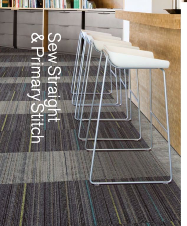 Primary Stitch: Sew Straight & Primary Stitch Collection Carpet Tile by  Interface