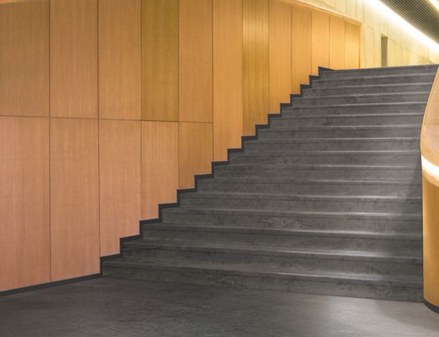 staircase with norament 926 arago and norament 926 arago stairtread