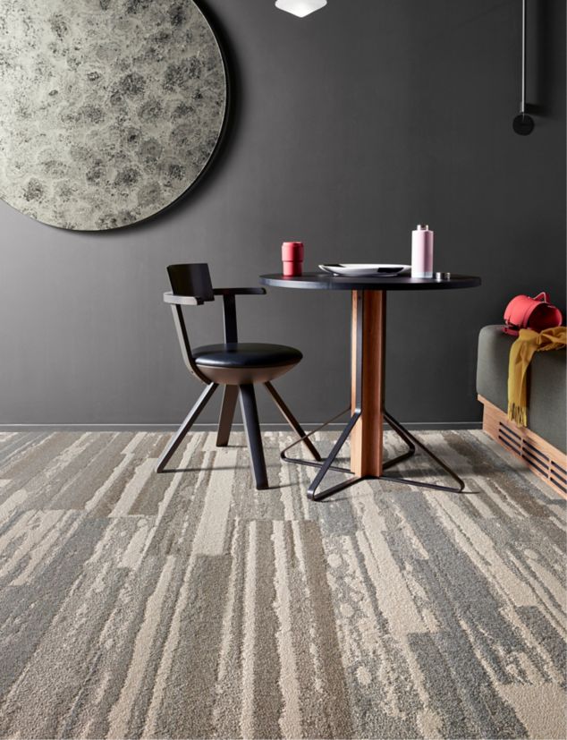 Interface Endless Orbit plank carpet tile in private workspace
