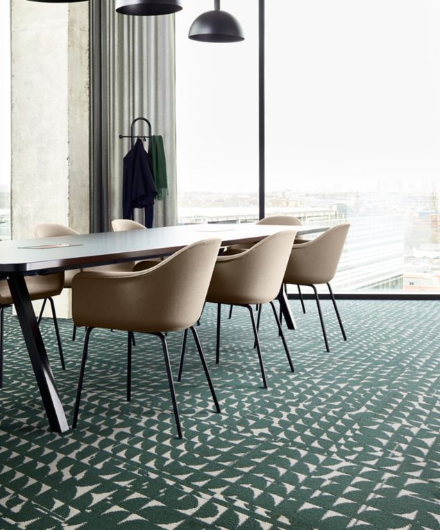 FLOR Moonwalk carpet tile in private office or meeting room