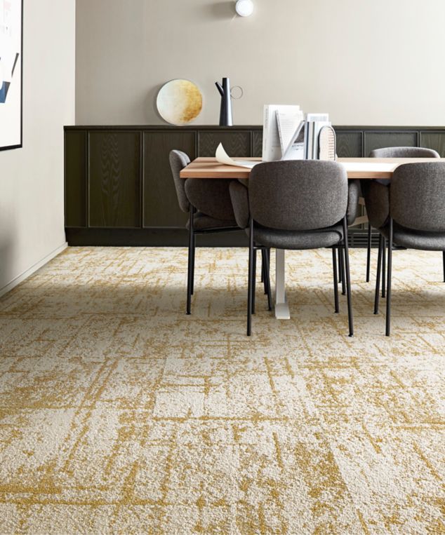 FLOR Stardust carpet tile in private office