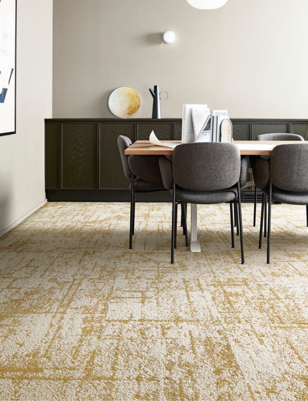 FLOR Stardust carpet tile in private office