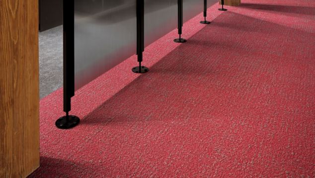 Interface Step it Up and Walk of Life carpet tile office hallway