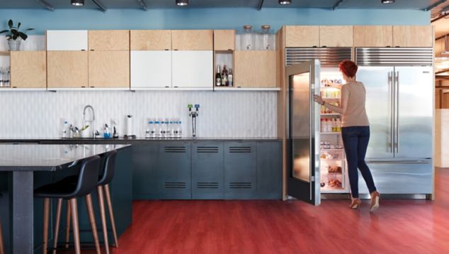Interface Studio Set LVT in corporate kitchen setting