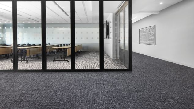 Interface Third Space 301 and FLOR Check It Out carpet tile in open office