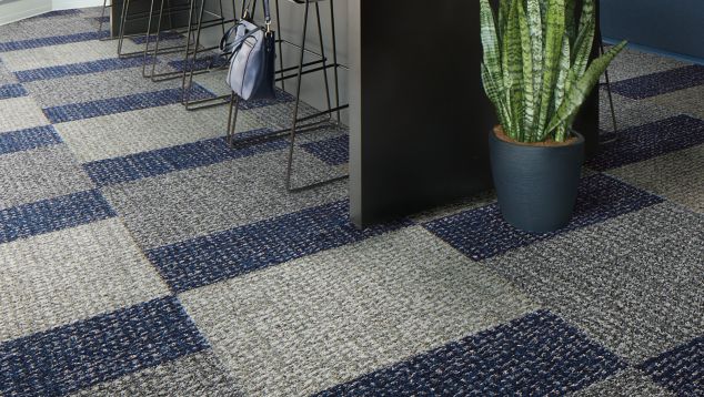 Interface Third Space 305 carpet tile in casual seating area