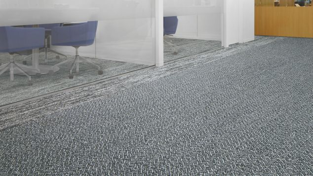 Interface Third Space 309 and Open Air 402 carpet tile in open office