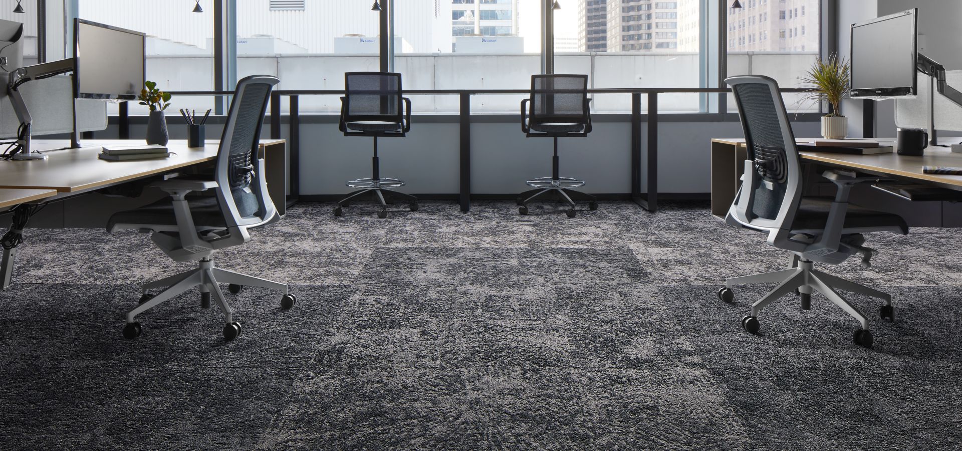Interface Two To Tango carpet tile in office space